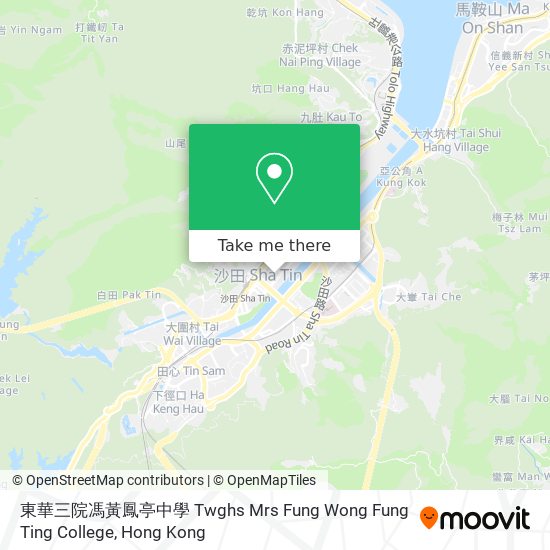 東華三院馮黃鳳亭中學 Twghs Mrs Fung Wong Fung Ting College map