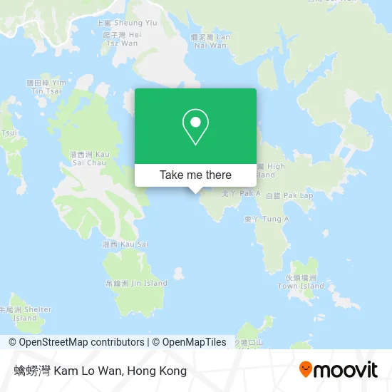 蠄蟧灣 Kam Lo Wan map