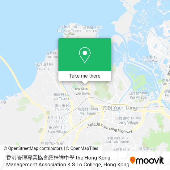 香港管理專業協會羅桂祥中學 the Hong Kong Management Association K S Lo College地圖