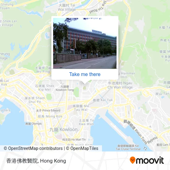 香港佛教醫院地圖