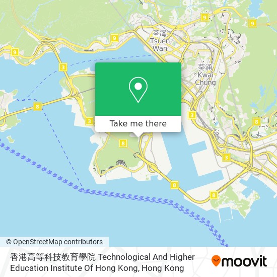 香港高等科技教育學院 Technological And Higher Education Institute Of Hong Kong map