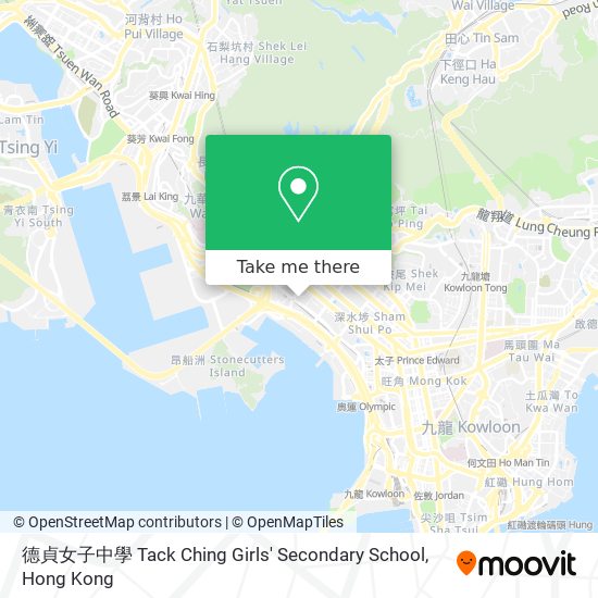 德貞女子中學 Tack Ching Girls' Secondary School map