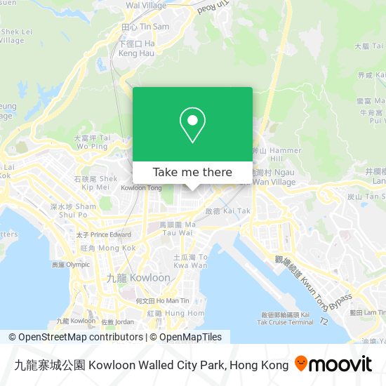 九龍寨城公園 Kowloon Walled City Park map