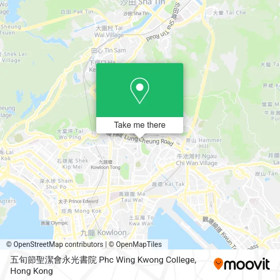 五旬節聖潔會永光書院 Phc Wing Kwong College地圖