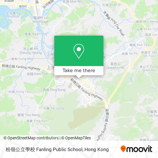 粉嶺公立學校 Fanling Public School map