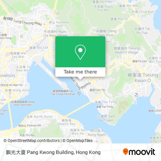 鵬光大廈 Pang Kwong Building map