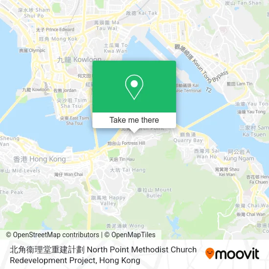 北角衞理堂重建計劃 North Point Methodist Church Redevelopment Project地圖