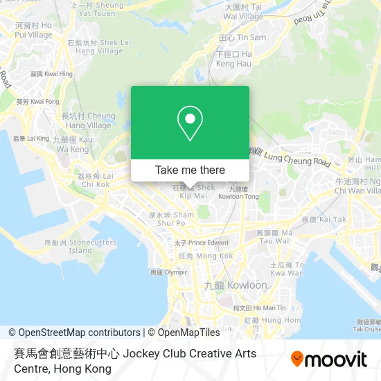 賽馬會創意藝術中心 Jockey Club Creative Arts Centre map