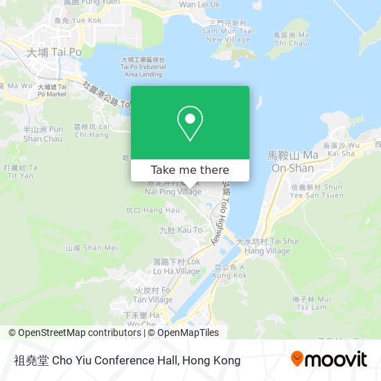 祖堯堂 Cho Yiu Conference Hall map