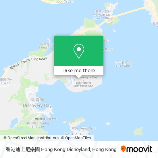 香港迪士尼樂園 Hong Kong Disneyland map