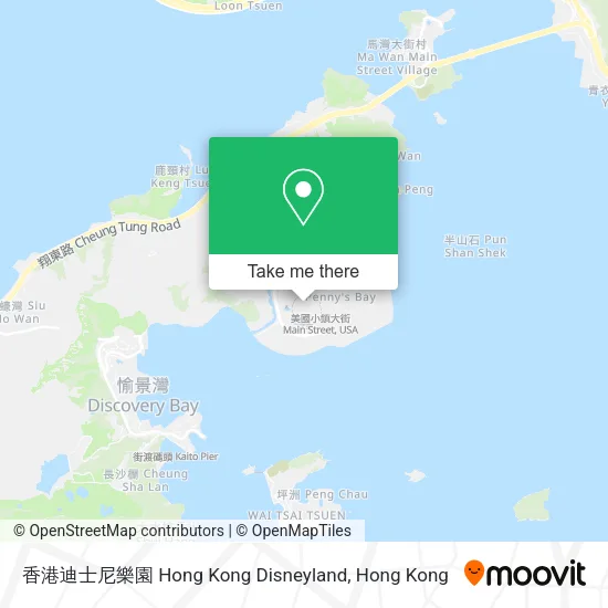 香港迪士尼樂園 Hong Kong Disneyland map