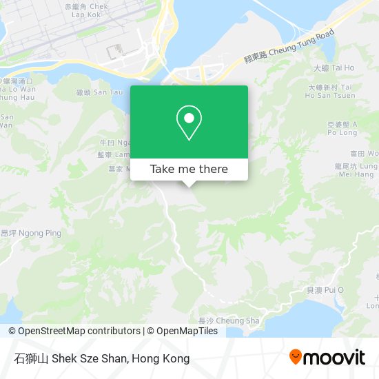 石獅山 Shek Sze Shan map