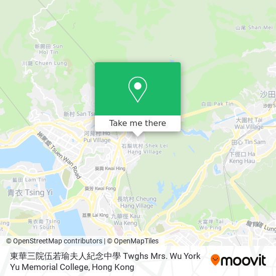 東華三院伍若瑜夫人紀念中學 Twghs Mrs. Wu York Yu Memorial College地圖