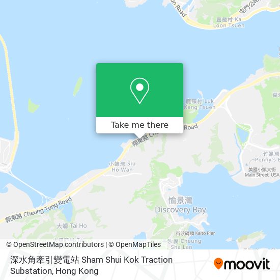 深水角牽引變電站 Sham Shui Kok Traction Substation map