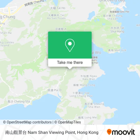 南山觀景台 Nam Shan Viewing Point map