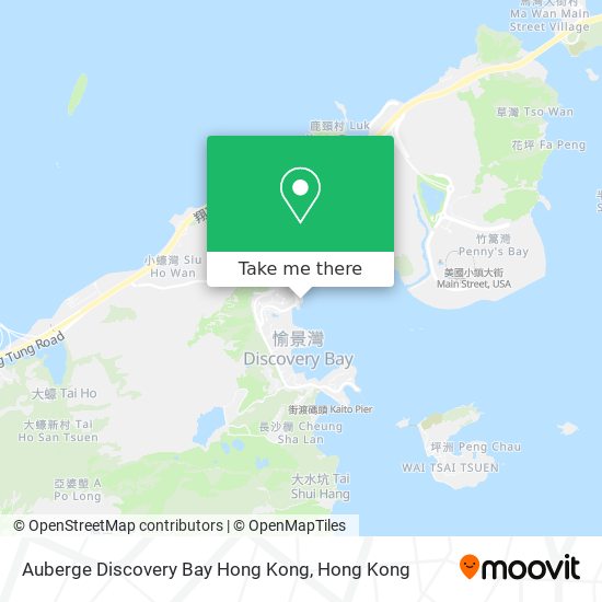 Auberge Discovery Bay Hong Kong map