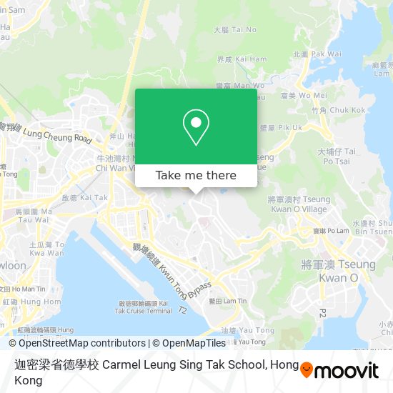 迦密梁省德學校 Carmel Leung Sing Tak School map