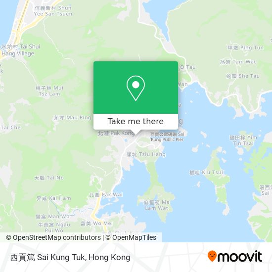 西貢篤 Sai Kung Tuk map