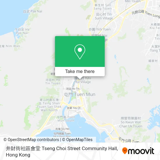 井財街社區會堂 Tseng Choi Street Community Hall map