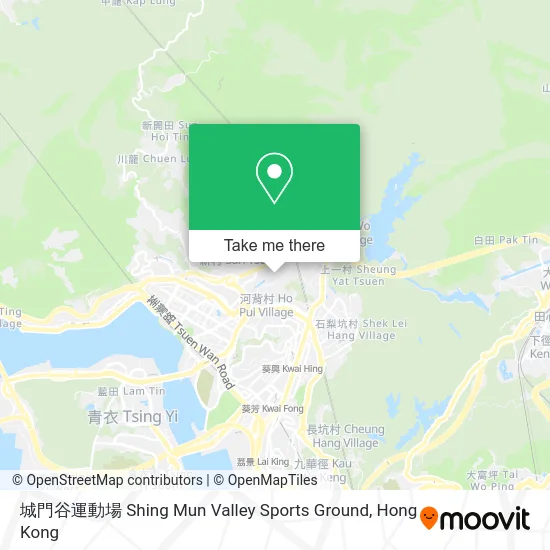 城門谷運動場 Shing Mun Valley Sports Ground map