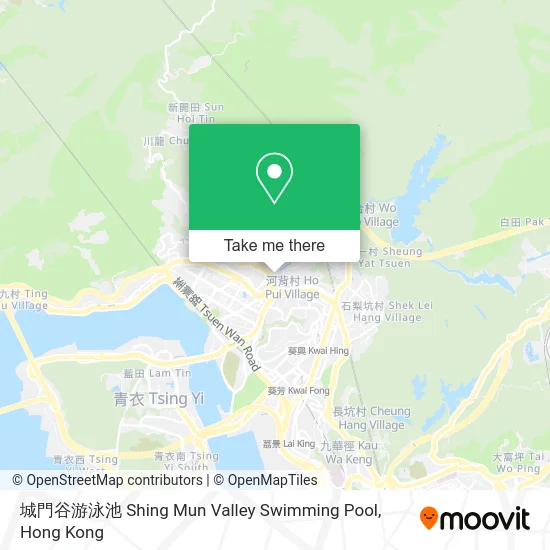 城門谷游泳池 Shing Mun Valley Swimming Pool map