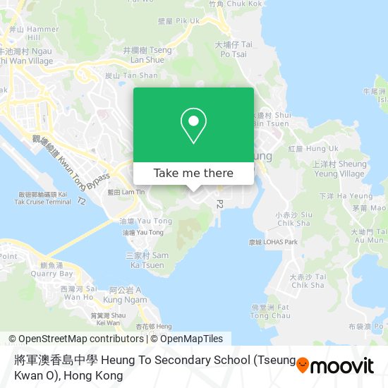 將軍澳香島中學 Heung To Secondary School (Tseung Kwan O) map