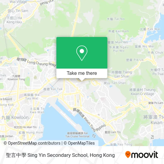 聖言中學 Sing Yin Secondary School map