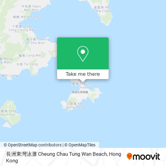 長洲東灣泳灘 Cheung Chau Tung Wan Beach map