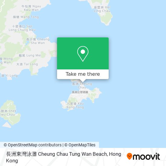 長洲東灣泳灘 Cheung Chau Tung Wan Beach地圖