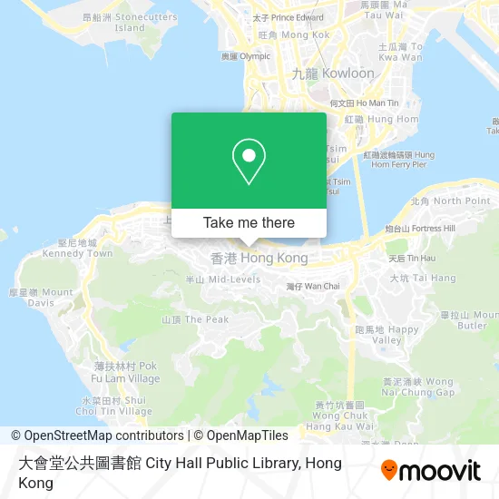 大會堂公共圖書館 City Hall Public Library地圖