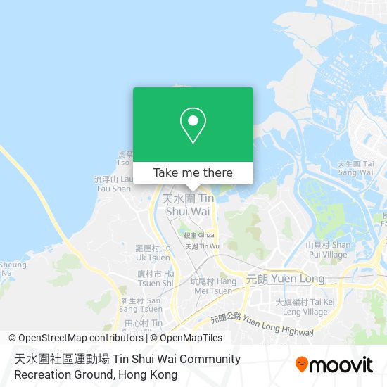 天水圍社區運動場 Tin Shui Wai Community Recreation Ground map