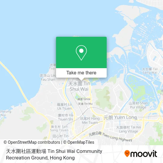 天水圍社區運動場 Tin Shui Wai Community Recreation Ground地圖