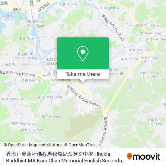 香海正覺蓮社佛教馬錦燦紀念英文中學 Hhckla Buddhist MA Kam Chan Memorial English Secondary School map