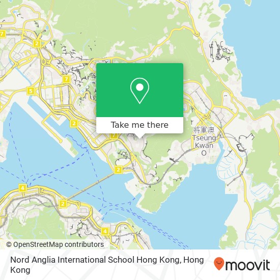 Nord Anglia International School Hong Kong map