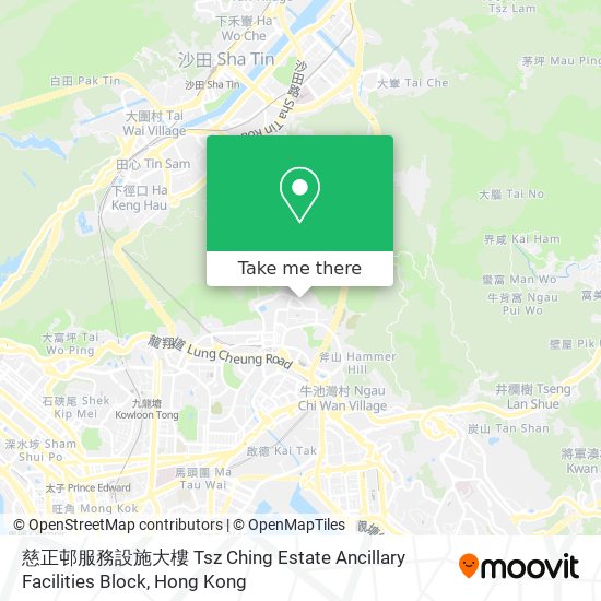 慈正邨服務設施大樓 Tsz Ching Estate Ancillary Facilities Block map