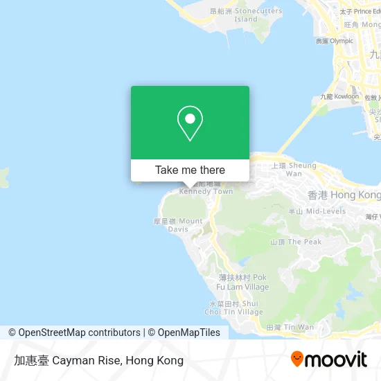 加惠臺 Cayman Rise map