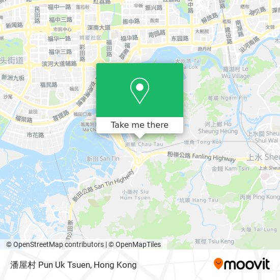 潘屋村 Pun Uk Tsuen map