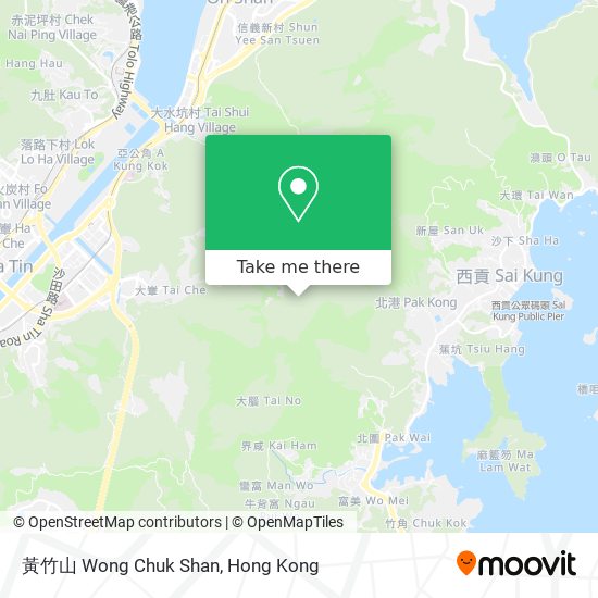 黃竹山 Wong Chuk Shan map