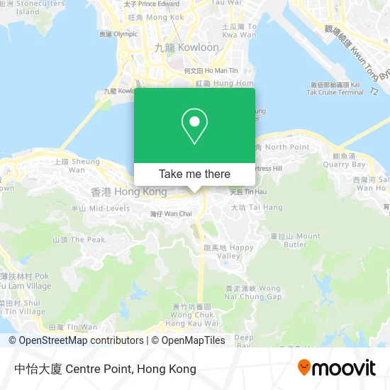 中怡大廈 Centre Point map