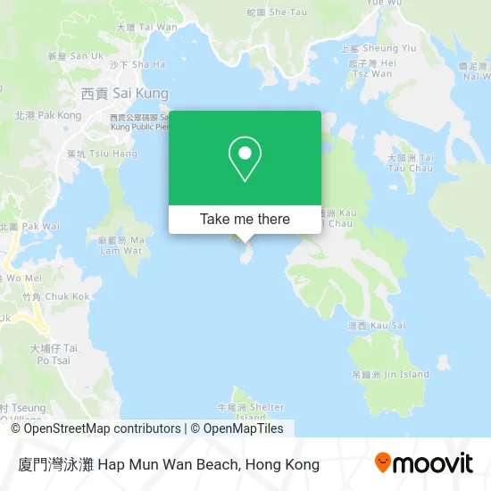 廈門灣泳灘 Hap Mun Wan Beach map