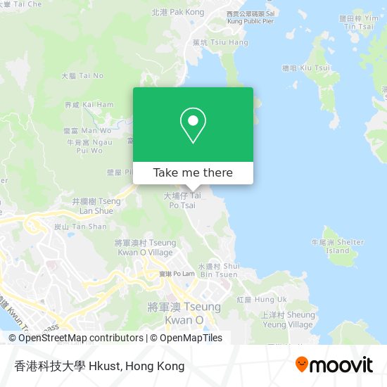 香港科技大學 Hkust map