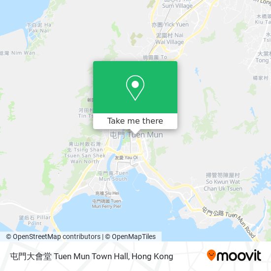 屯門大會堂 Tuen Mun Town Hall map
