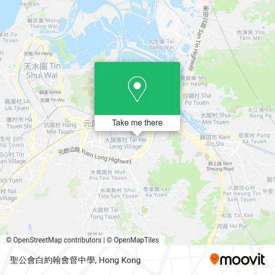 聖公會白約翰會督中學地圖
