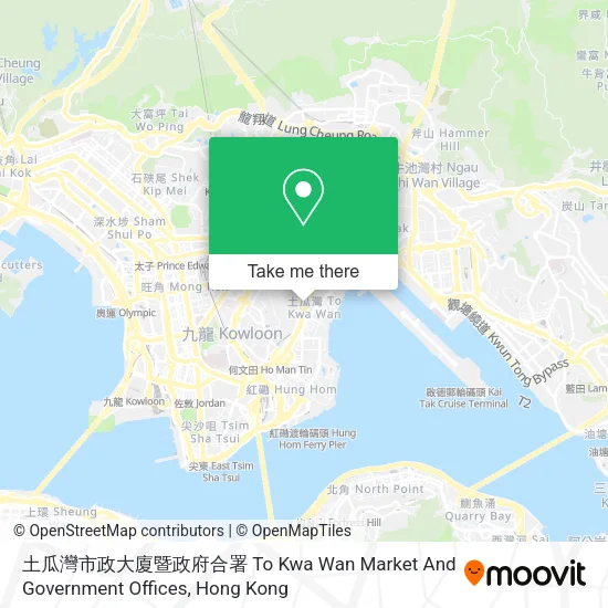 土瓜灣市政大廈暨政府合署 To Kwa Wan Market And Government Offices地圖