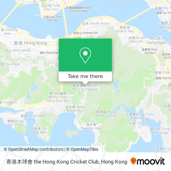 香港木球會 the Hong Kong Cricket Club map