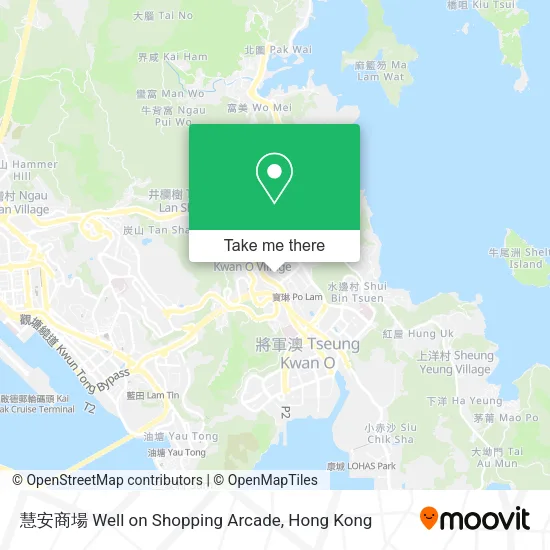 慧安商場 Well on Shopping Arcade map