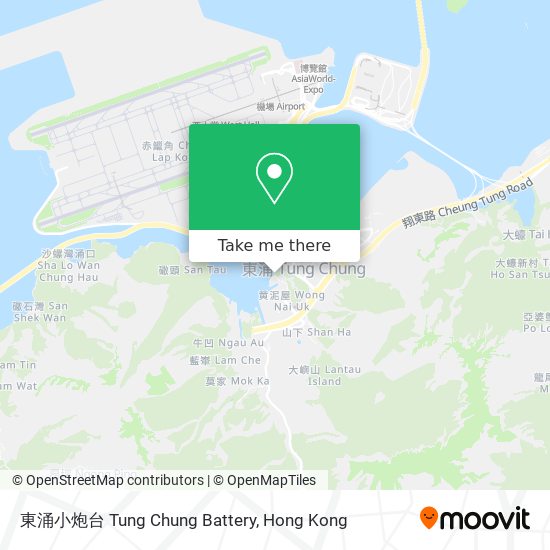 東涌小炮台 Tung Chung Battery地圖