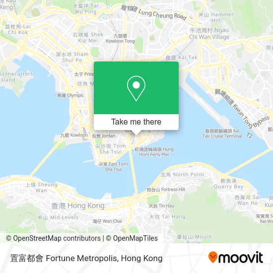 置富都會 Fortune Metropolis map