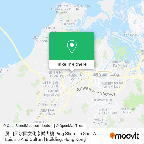 屏山天水圍文化康樂大樓 Ping Shan Tin Shui Wai Leisure And Cultural Building地圖