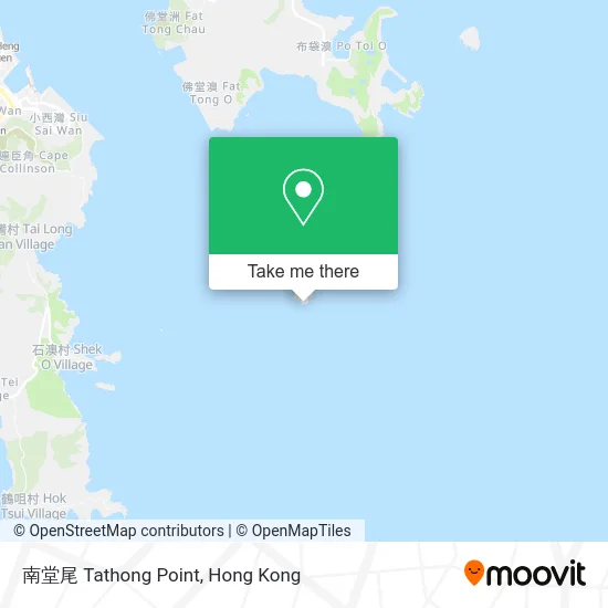 南堂尾 Tathong Point map